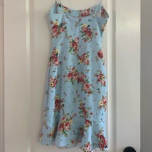 Light blue dress with flower detail